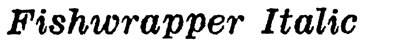 Fishwrapper Italic